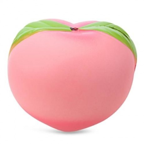 SQUISHY PU SPONGE SLOW RISING SIMULATE PEACH SQUEEZE TOY (COLORMIX)