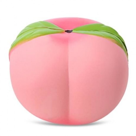 SQUISHY PU SPONGE SLOW RISING SIMULATE PEACH SQUEEZE TOY (COLORMIX)