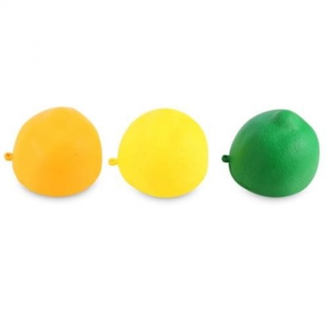 PU SPONGE SLOW RISING SIMULATE LEMON PENDANT SQUEEZE TOY (COLORMIX)