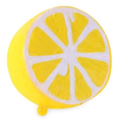 PU SPONGE SLOW RISING SIMULATE LEMON PENDANT SQUEEZE TOY (COLORMIX)