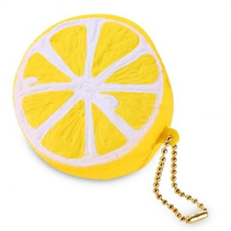 PU SPONGE SLOW RISING SIMULATE LEMON PENDANT SQUEEZE TOY (COLORMIX)