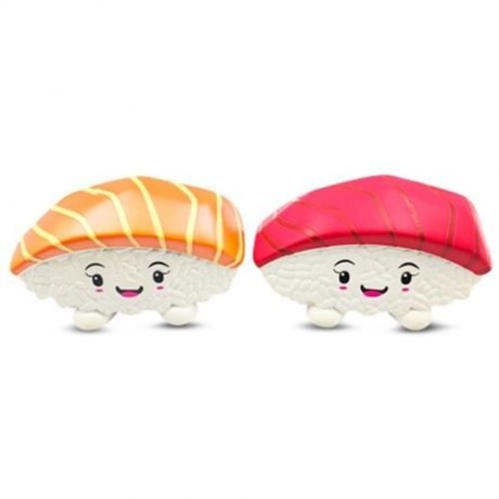 SQUISHYFUN PU SPONGE SLOW RISING SIMULATE SUSHI SQUEEZE TOY (RED)