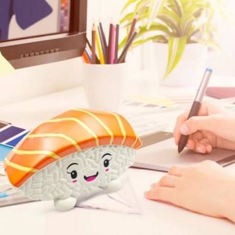 SQUISHYFUN PU SPONGE SLOW RISING SIMULATE SUSHI SQUEEZE TOY (RED)