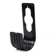DURABLE WALL MOUNTED GARDEN HOSE HANGER HOOK (BLACK)