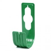 DURABLE WALL MOUNTED GARDEN HOSE HANGER HOOK (GREEN)