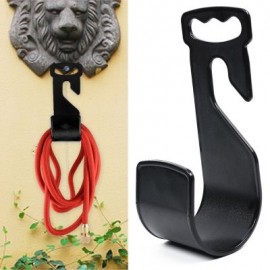 Durable Plastic Garden Hose Hanger (BLACK)