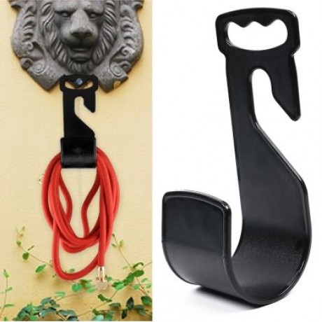 Durable Plastic Garden Hose Hanger (BLACK)