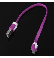 22CM DATA TRANSFER CHARGING CABLE FOR SAMSUNG HTC MOBILE PHONE (PURPLE)