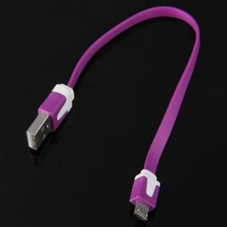 22CM DATA TRANSFER CHARGING CABLE FOR SAMSUNG HTC MOBILE PHONE (PURPLE)