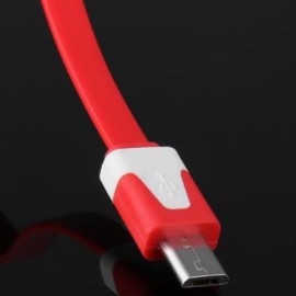 22CM DATA TRANSFER CHARGING CABLE FOR SAMSUNG HTC MOBILE PHONE (RED)