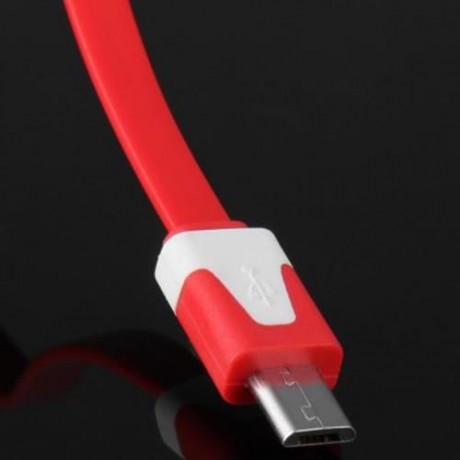 22CM DATA TRANSFER CHARGING CABLE FOR SAMSUNG HTC MOBILE PHONE (RED)