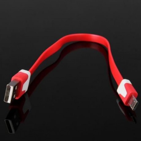 22CM DATA TRANSFER CHARGING CABLE FOR SAMSUNG HTC MOBILE PHONE (RED)