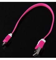 22CM DATA TRANSFER CHARGING CABLE FOR SAMSUNG HTC MOBILE PHONE (ROSE MADDER)