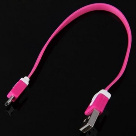 22CM DATA TRANSFER CHARGING CABLE FOR SAMSUNG HTC MOBILE PHONE (ROSE MADDER)