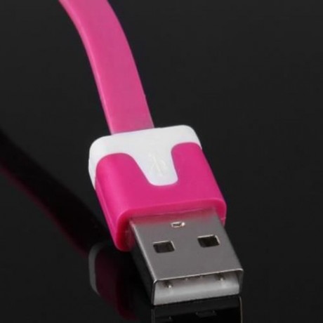 22CM DATA TRANSFER CHARGING CABLE FOR SAMSUNG HTC MOBILE PHONE (ROSE MADDER)