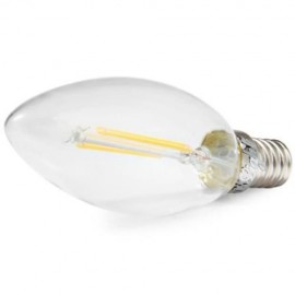 YOUOKLIGHT 180LM E14 1.8W 3000K 2 LEDS COB FILAMENT CANDELEBRA LIGHT ENERGY SAVING FLAMED 