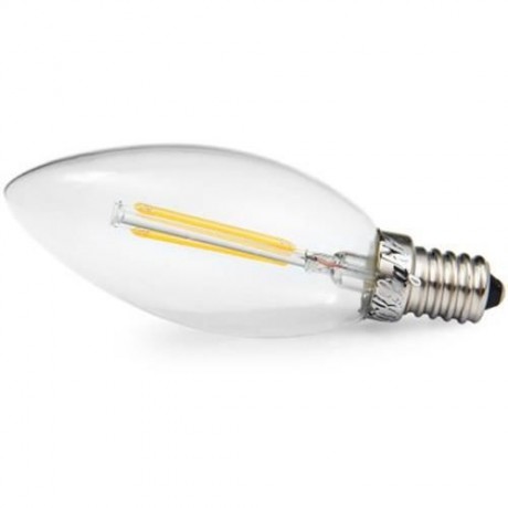 YOUOKLIGHT 180LM E14 1.8W 3000K 2 LEDS COB FILAMENT CANDELEBRA LIGHT ENERGY SAVING FLAMED 