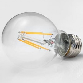 YOUOKLIGHT E27 3.8W 380LM 220V 4 LEDS NOSTALGIC CLEAR COB FILAMENT BULB LAMP - SOFT WHITE 