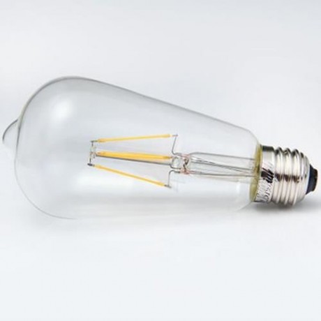 YOUOKLIGHT E27 4W 380LM 4 LEDS NOSTALGIC TEARDROP SHAPED COB SAPPHIRE FILAMENT LAMP - SOFT
