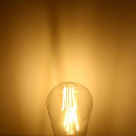 YOUOKLIGHT E27 4W 380LM 4 LEDS NOSTALGIC TEARDROP SHAPED COB SAPPHIRE FILAMENT LAMP - SOFT