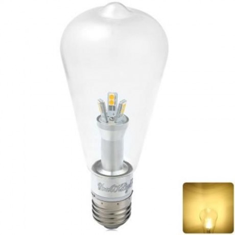 YOUOKLIGHT 580LM E27 6W 3000K 85 - 265V 12 LEDS LIGHTS ENERGY SAVING FILAMENT BULB (WARM W