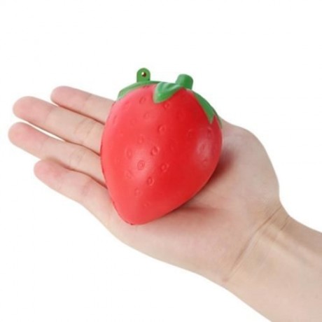 SLOW RISING SIMULATE STRAWBERRY   PEACH   BANANA PENDANT TOY (COLORMIX)
