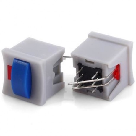 10PCS PRACTICAL DIY DC 30V 0.1A NON - LOCKING PUSH BUTTON SWITCH SET (GRAY)