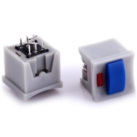 10PCS PRACTICAL DIY DC 30V 0.1A NON - LOCKING PUSH BUTTON SWITCH SET (GRAY)