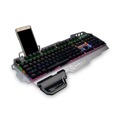 7PIN PK - 900 MECHANICAL KEYBOARD WITH RGB BACKLIGHT (GUN METAL)