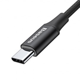 BASEUS RAPID SERIES TYPE-C CABLE WITH INDICATOR LIGHT 25CM (BLACK)