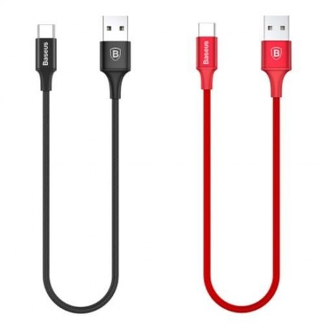 BASEUS RAPID SERIES TYPE-C CABLE WITH INDICATOR LIGHT 25CM (BLACK)