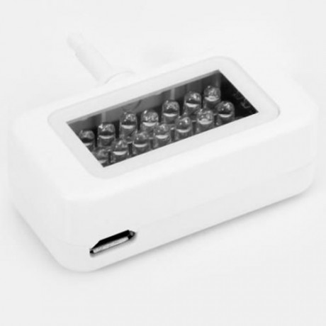 PRACTICAL 3.5MM INTERFACE ANTI-DUST PLUG UNIVERSAL PHONE LED LIGHT (WHITE)