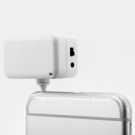 PRACTICAL 3.5MM INTERFACE ANTI-DUST PLUG UNIVERSAL PHONE LED LIGHT (WHITE)