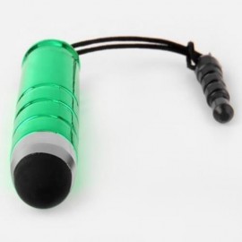 STYLUS PEN WITH 3.5MM DUST PLUG FOR IPHONE IPAD SAMSUNG SMARTPHONE (GREEN)