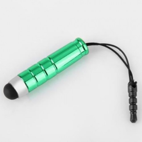 STYLUS PEN WITH 3.5MM DUST PLUG FOR IPHONE IPAD SAMSUNG SMARTPHONE (GREEN)
