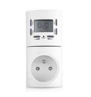 7-DAY DIGITAL PROGRAMMABLE SMART SOCKET PLUG-IN TIMER SWITCH (WHITE)