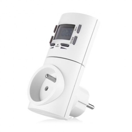 7-DAY DIGITAL PROGRAMMABLE SMART SOCKET PLUG-IN TIMER SWITCH (WHITE)