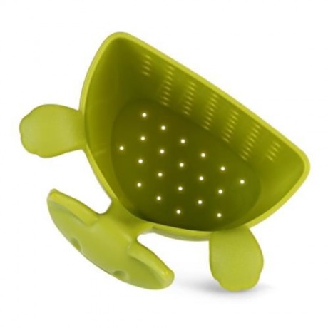PLASTIC CAT SHAPE TEA INFUSER STRAINER (GREEN)