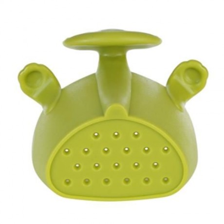 PLASTIC CAT SHAPE TEA INFUSER STRAINER (GREEN)