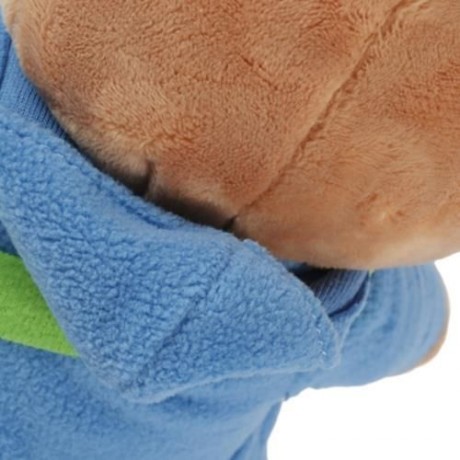 STUFFED RABBIT SHAPE PLUSH DOLL TOY BIRTHDAY CHRISTMAS GIFT (BLUE)