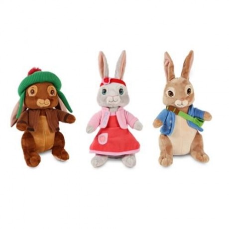 STUFFED RABBIT SHAPE PLUSH DOLL TOY BIRTHDAY CHRISTMAS GIFT (BLUE)