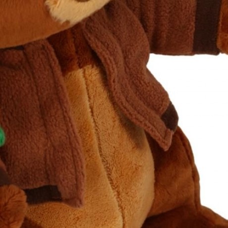 STUFFED RABBIT SHAPE PLUSH DOLL TOY BIRTHDAY CHRISTMAS GIFT (BROWN)
