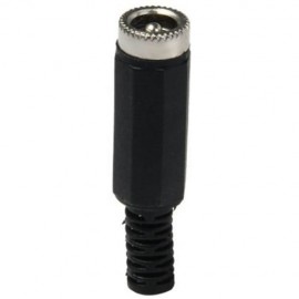 JL0569B MULTIFUNCTIONAL DIY 2.5MM DC POWER SOCKET - 20PCS (BLACK)