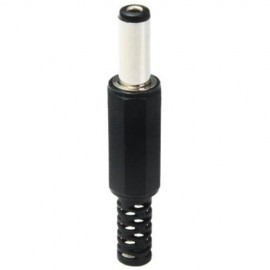 MULTIFUNCTIONAL DIY 2.1MM DC POWER MALE SOCKET - 20PCS (BLACK)
