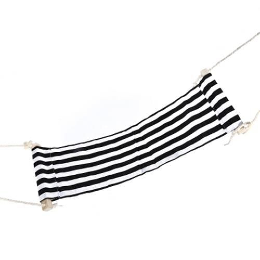 ADJUSTABLE DESK FOOT HAMMOCK FEET REST PEDAL (BLACK STRIPE)