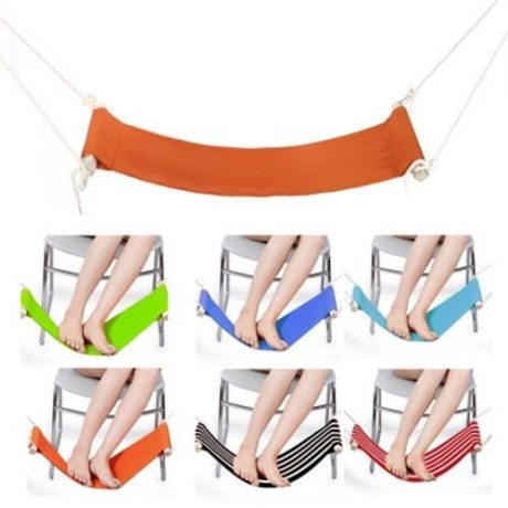 ADJUSTABLE DESK FOOT HAMMOCK FEET REST PEDAL (APPLE GREEN)