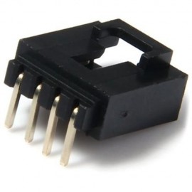 MULTIFUNCTIONAL DIY 4PIN 2.54MM PITCH AUDIO CONNECTORS - 100PCS (BLACK)
