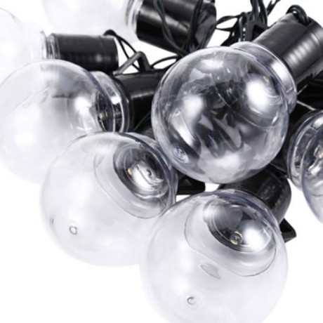 SOLAR POWERED WATERPROOF 10 LEDS STRING LIGHT LAMP (WARM WHITE LIGHT)