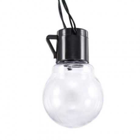 SOLAR POWERED WATERPROOF 10 LEDS STRING LIGHT LAMP (WARM WHITE LIGHT)