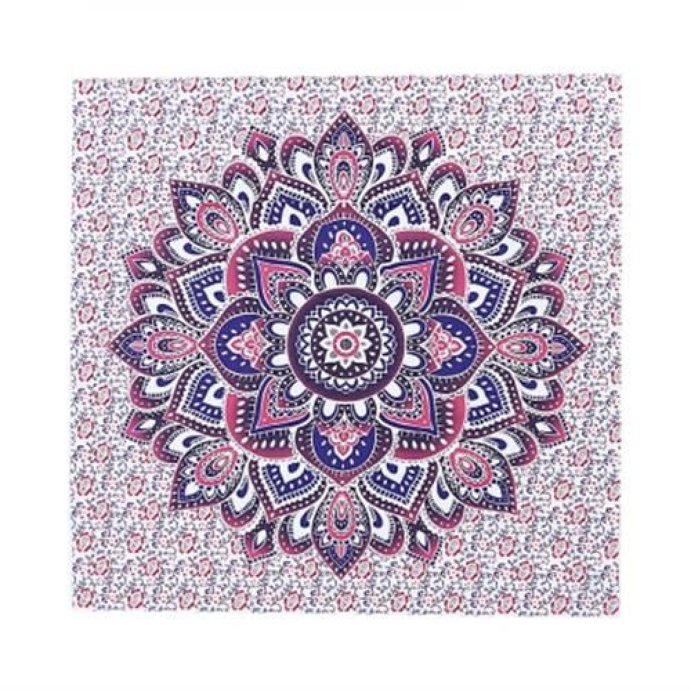148 X 148CM LOTUS PATTERN BEACH TOWEL WALL TAPESTRY (COLORMIX)